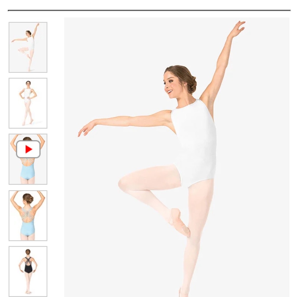 Theatricals Cotton Triple Strap Tank Leotard